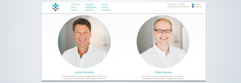 Praxiswebseite Schoebel & Reuleke