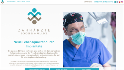 Schoebel-Reuleke Implantologie Landingpage