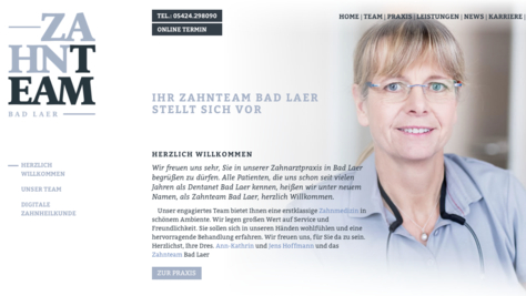 Zahnteam Bad Laer Website